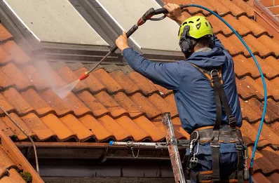 Démoussage et hydrofuge de toiture à Eslettes